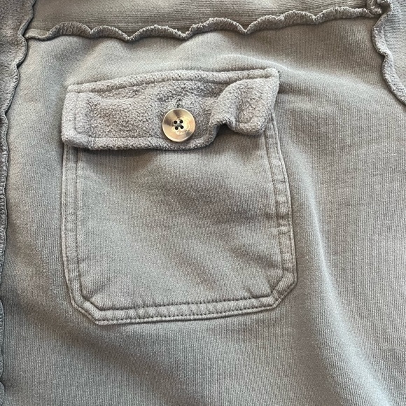 Z Supply Abbott Cropped Jacket - Raven Green Large 100% cotton - Picture 8 of 11